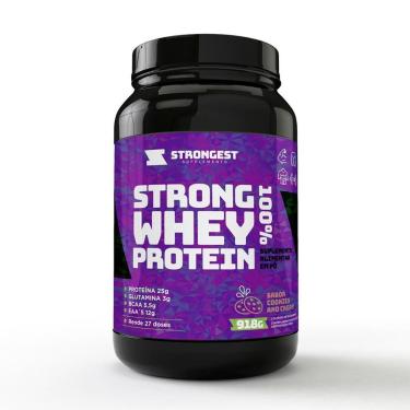 Imagem de Suplemento Whey Protein 100% Strongest 918g-Unissex