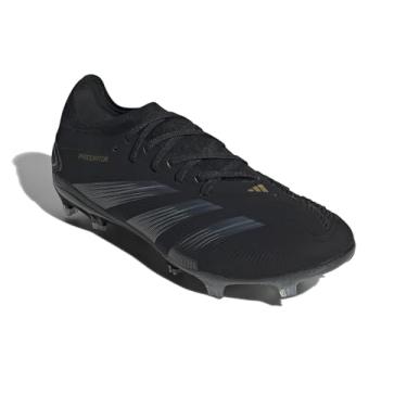 Imagem de adidas Tênis unissex Pro Firm Ground, Preto/carbono/dourado metálico, 34/35 BR