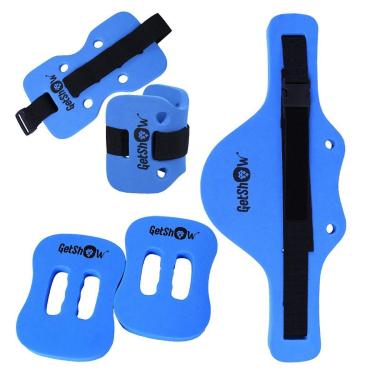 Imagem de Kit Acessórios para Hidroginástica Contendo Colete Halter Caneleira em EVA Getshow-Unissex