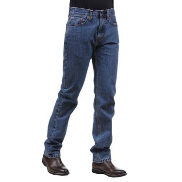 Imagem de Calça Jeans Masculina Azul 100% Algodão 505 Regular Levi`s 37010