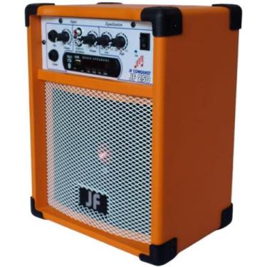Imagem de Caixa De Som Bluet Mic Guitar 6 Pol. 30W Rms Cor Laranja - Jf Conquest