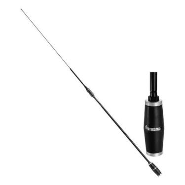 Imagem de Antena Móvel Bobinada Black Viúva Negra para Rádio Amador PX de 1.63 m