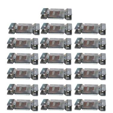 Imagem de 19 Pares de Conector de Encaixe para Móveis Sofá Cabeceira Painel Zinc