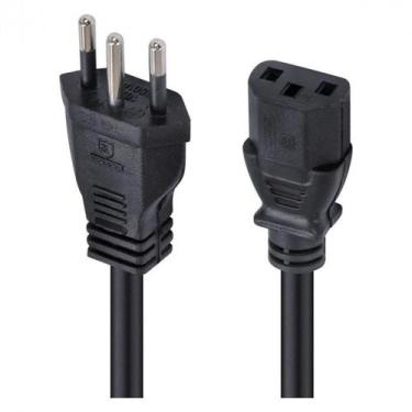 Imagem de Cabo de Força Tripolar para Fonte 3x0,75 Mm 250v - 3 Metros - Vinik