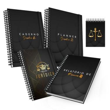 Imagem de kit Jurídico 2025 Planner, agenda, caderno, bloco de notas para advogado