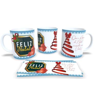 Imagem de Canecas de Porcelana Branca Personalizadas Natal 11 (Mod.214)