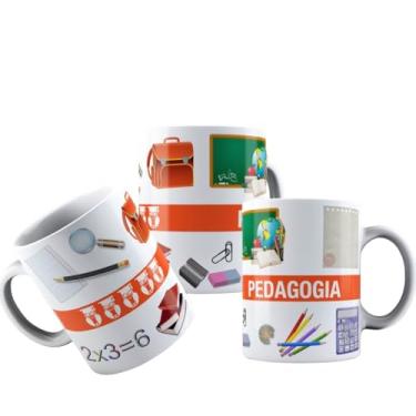 Imagem de Canecas de Porcelana Branca Personalizadas Coleção Profissões (Pedagogia)