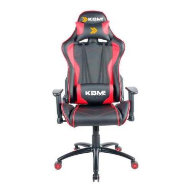 Imagem de Cadeira Gamer KBM! GAMING Storm CG300, Preta e Vermelha, Com Almofadas