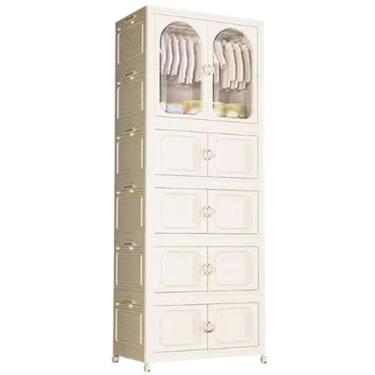 Imagem de Caixas de armazenamento com tampas, caixa de armazenamento dobrável doméstica, grandes caixas de armazenamento empilháveis ​​com portas magnéticas transparentes