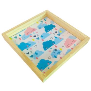 Imagem de Bandeja em Pínus Personalizada Bebê Menino/Menina - Dóia Kids, Bandeja