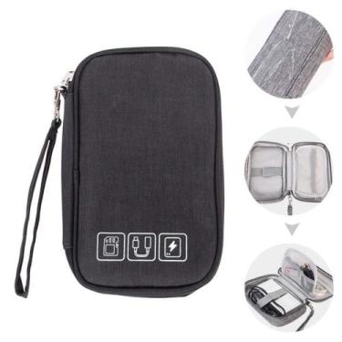 Imagem de Bolsa Necessaire  Impermeável Organizador Armazenamento de Cabos Dado 