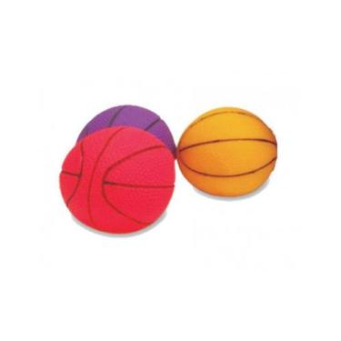 Imagem de Bola de Basquete Borracha Grande para Pet 06 Pçs - J. Pet