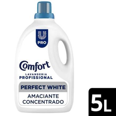 Imagem de Amaciante Concentrado Comfort Profissional Perfect White 5l, sem Fragr
