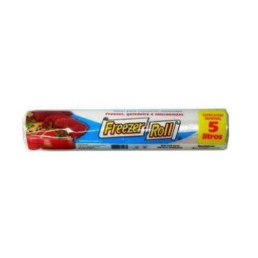 Imagem de Saco Plástico Freezer Roll 5Lt 28X42cm Embalagem 50Un