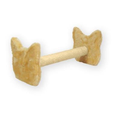 Imagem de Arranhador Para Gatos Com Sisal Poste Horizontal Cara de Gato - Miupet