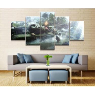 Imagem de Quadro Decorativos Battlefield com 5 peças 5 - NEYRAD