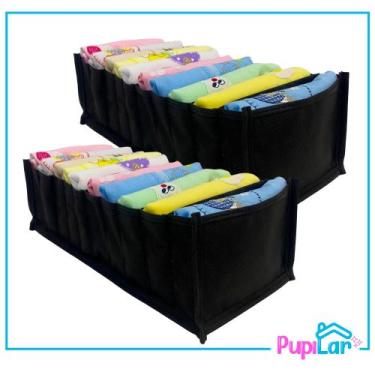 Imagem de Kit 2 colmeias m 10x15x35 em tnt preto - pupilar