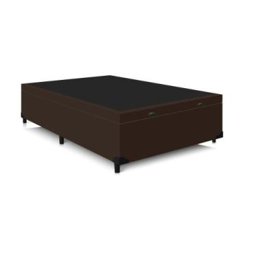 Imagem de Cama Sommier Base Box Baú Casal 138x188x42 Premium - ProMax, Marrom