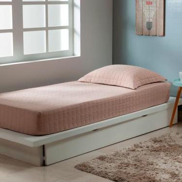 Imagem de Colcha Solteiro Zapt Zum Sleep C/ Elástico 2Pçs 200 Fios 100% Algodão 