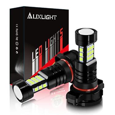 Imagem de AUXLIGHT 2504 lâmpadas LED de neblina DRL, 2400 lúmens extremamente brilhantes PSX24W 12276 lâmpadas de substituição para carros, caminhões, azul gelo