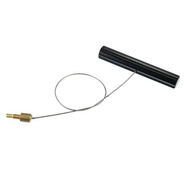 Imagem de X AUTOHAUX Extrator de ferramenta de pesca com haste de válvula de pneu com removedor de núcleo de válvula para motocicleta, carro, quadriciclo, preto