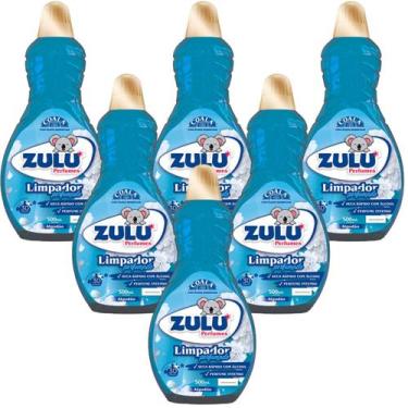 Imagem de Kit 6 Limpador Multiuso Perfumado Zulu Coala 500ml Atacado, Algodão