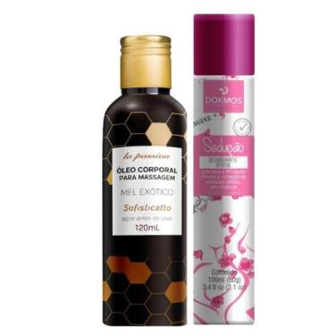 Imagem de Desodorante Íntimo Sedução Imagine + Óleo de Massagem Sensual Mel Exót