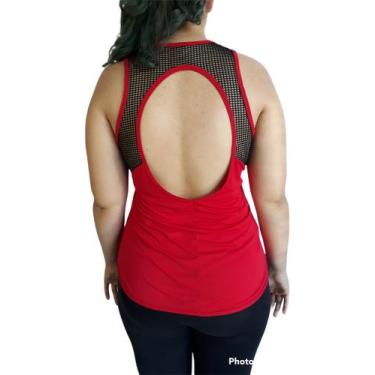Imagem de Regata feminina fitness dry fit vermelha - SCONDERIJO, Vermelho, G