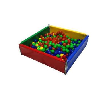 Imagem de Cercadinho Pequeno Slim Parquinho Infantil 1x1-Piscina de Bolinhas Cer