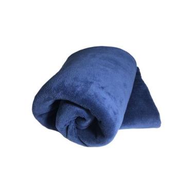 Imagem de Manta Cobertor Macio King azul marinho - Florenza Enxovais
