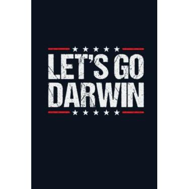 Imagem de Let's Go Darwin: 6"x 9" Vintage Cover Journal Notebook | Best Gift For Man and Women | Friends and Coworkers | For School and Work