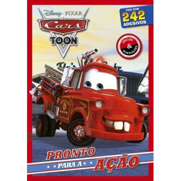 Imagem de Livro - Disney Pixar - Carros 3 - Megahistórias para colorir com adesi