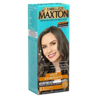 Imagem de Kit Prático Tintura Creme Maxton 6.1 Louro Cinza Escuro - Embelleze