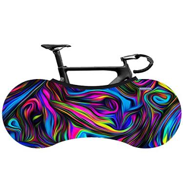 Imagem de RIVERHIKER Capa Elástica Para Roda De Bicicleta, Bolsa De Armazenamento De Proteção De Bicicleta Lavável Interna E Externa De Alta Elasticidade Antipoeira (Multicolorido)