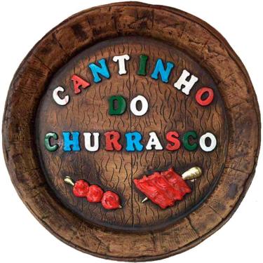 Imagem de Tampa De Barril Artesanal Alto Relevo Cantinho Do Churrasco