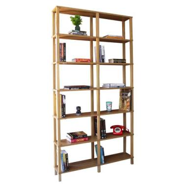 Imagem de Estante 116x23x221 Freijó 6 Prat. 33cm - EVOLUKIT