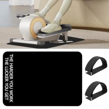 Imagem de ridroid Tapete De Treino Antiderrapante Para Elípticos Embaixo Da Mesa, Tapete De Exercícios Para Máquina De Exercícios De Pernas Elípticas, Aplicável Ao Pedal Exercitador De Pés E Pernas Para Condi