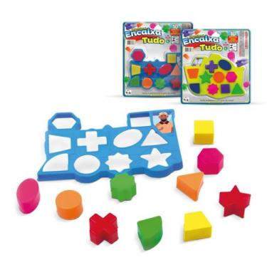 Imagem de Brinquedo Educativo 1 ano Encaixa Tudo Pedagógico e Didático - Pica Pa