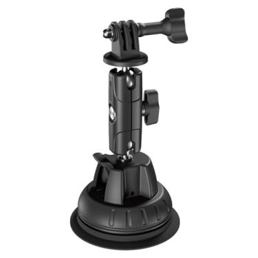 Imagem de Base de montagem com ventosa a vácuo, suporte de ventosa de camada dupla compatível com câmera de ação de bolso Insta360 Go3 X4 X3/DJI, acessórios de montagem de base de adaptador universal