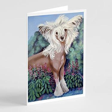 Imagem de Caroline's Treasures 7052GCA7P Cartões de felicitações e envelopes de crista chinês, pacote com 8, 7 x 5, multicolorido