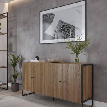 Imagem de Balcão Buffet Voss 1.4 Freijo/ Preto