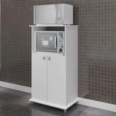 Imagem de Armário para Forno e Microondas AM1010 MovelBento Branco