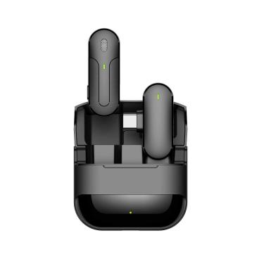 Imagem de Microfone Lapela Sem Fio K81 usb-c Wireless 360° para SmartPhone Android (2.4GHz)