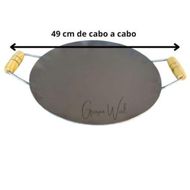 Imagem de Tacho Disco Arado Aço Reforçado Suporte Fogareiro E Tampa