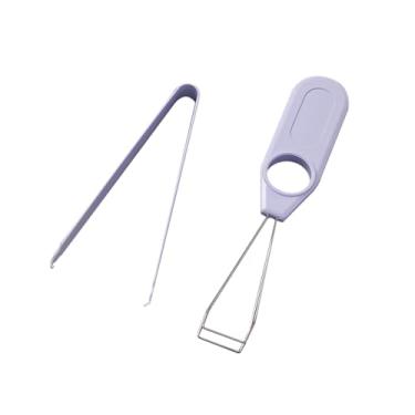 Imagem de Akko Puxador de interruptor de aço manganês para teclado mecânico ferramenta de teclado ergonômico design durável roxo