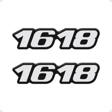 Imagem de Par Adesivos 1618 Caminhão Mb Mercedes Resinado - Generico - SPORTINOX