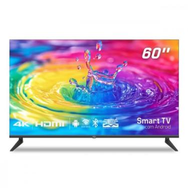 Imagem de Smart TV LED HQ 60 Ultra HD 4K com HDR Android 11 Wi-fi Bluetooth HQST