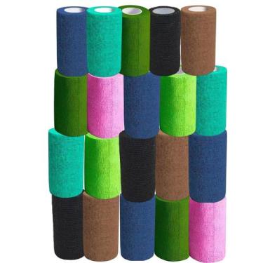 Imagem de Kit 25 Bandagem Atadura 10Cm X 4,5Mt - Lisa - Limed Mogi