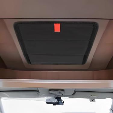 Imagem de RedCall Isolador de capa de claraboia para trailer, capas de ventilação para telhado, tecido blecaute preto (40,6 x 40,6 cm), acessórios de acampamento para interior