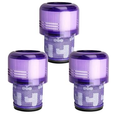 Imagem de Pacote com 3 substituições de filtro de vácuo para Dyson V11 Torque Drive/V11 Animal/V15 Detect, substituição pós-filtro Compare com a peça nº 970013-02